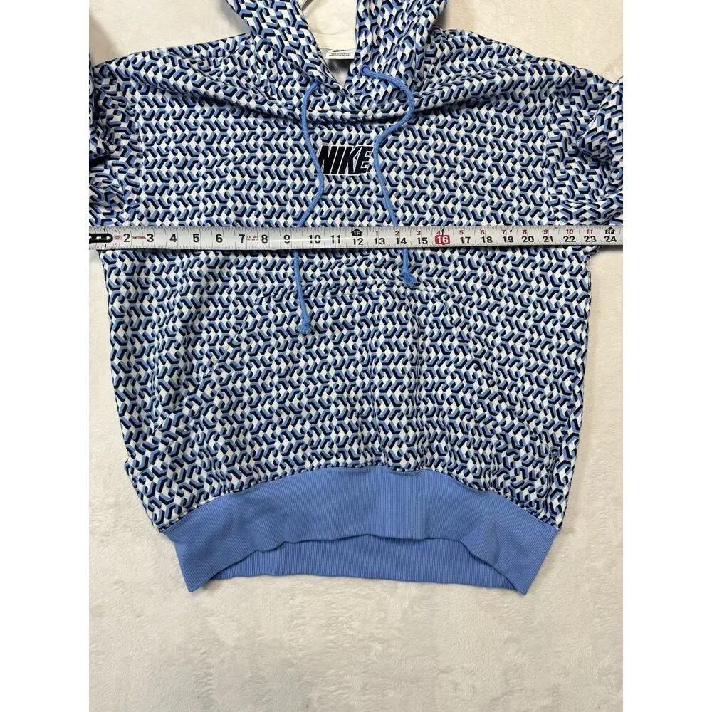 Nike Sportswear Blue& White Phoenix Fleece x Nike United Oversized Hoodie XS